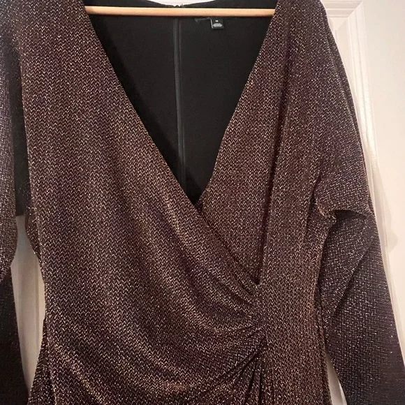 Ralph Lauren Brown Long Sleeve Dress - Picture 2 of 5